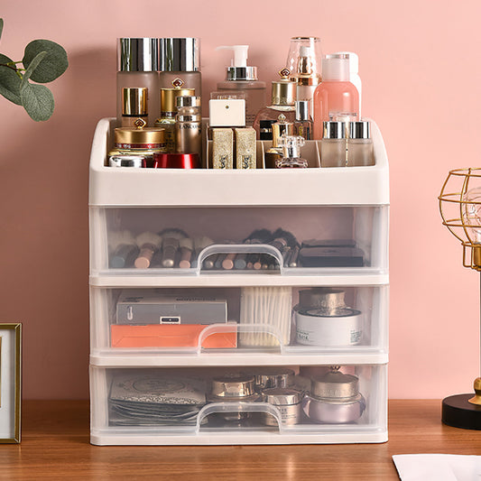 Cosmetic Display Holder Organizer with 3 Tier Storage Drawers