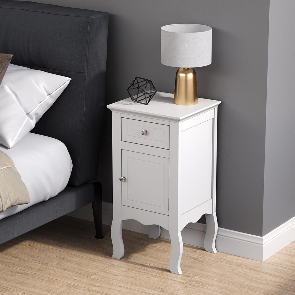 Wooden Bedside Table Nightstand with Drawer