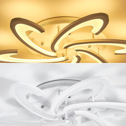 White 73cm Special Design LED Ceiling Light, Dimmable Light