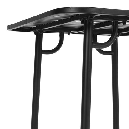 Black Square 80x80cm Outdoor Garden Metal Table