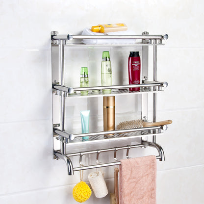 3-Tier Bathroom Shelf Stainless Steel Wall Mounted Organizer