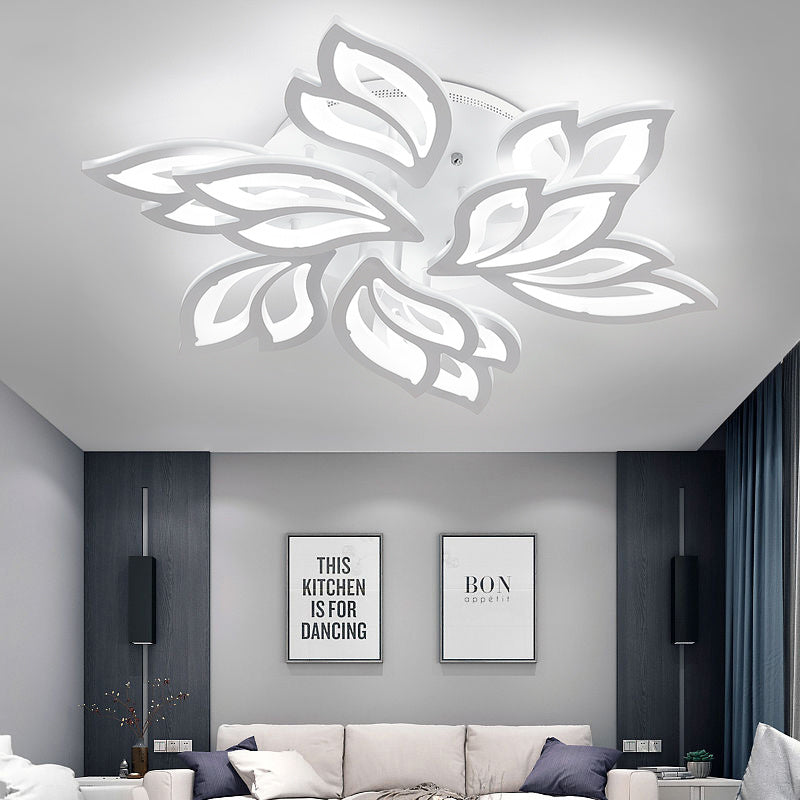 Petal Shaped LED EnergyEfficient Semi Flush Ceiling