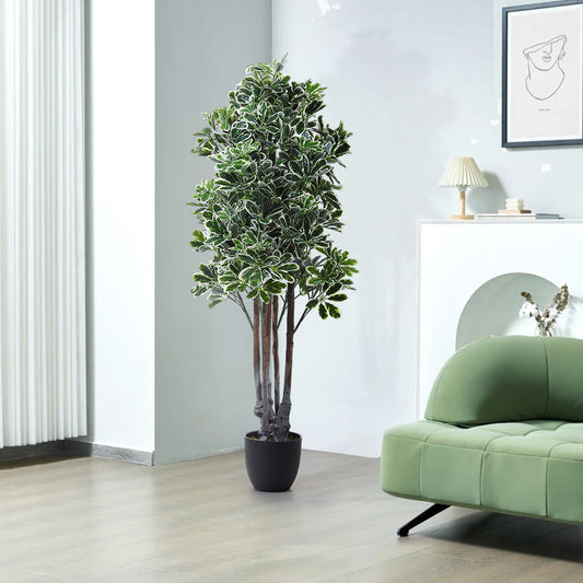 Green 160cm Artificial Schefflera Arboricola Tree in Pot for Decoration