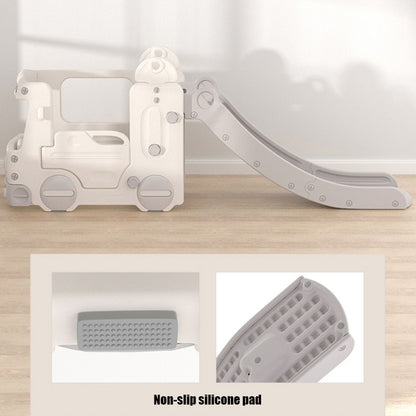 Gray Kids Home Functional Slide with Bus