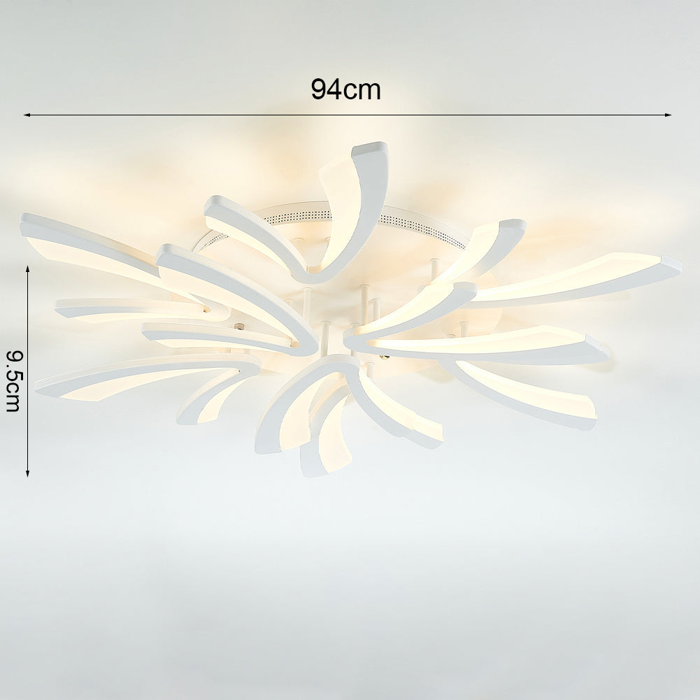 Modern V Shape LED Chandelier Ceiling Light  9 Head Dimmable