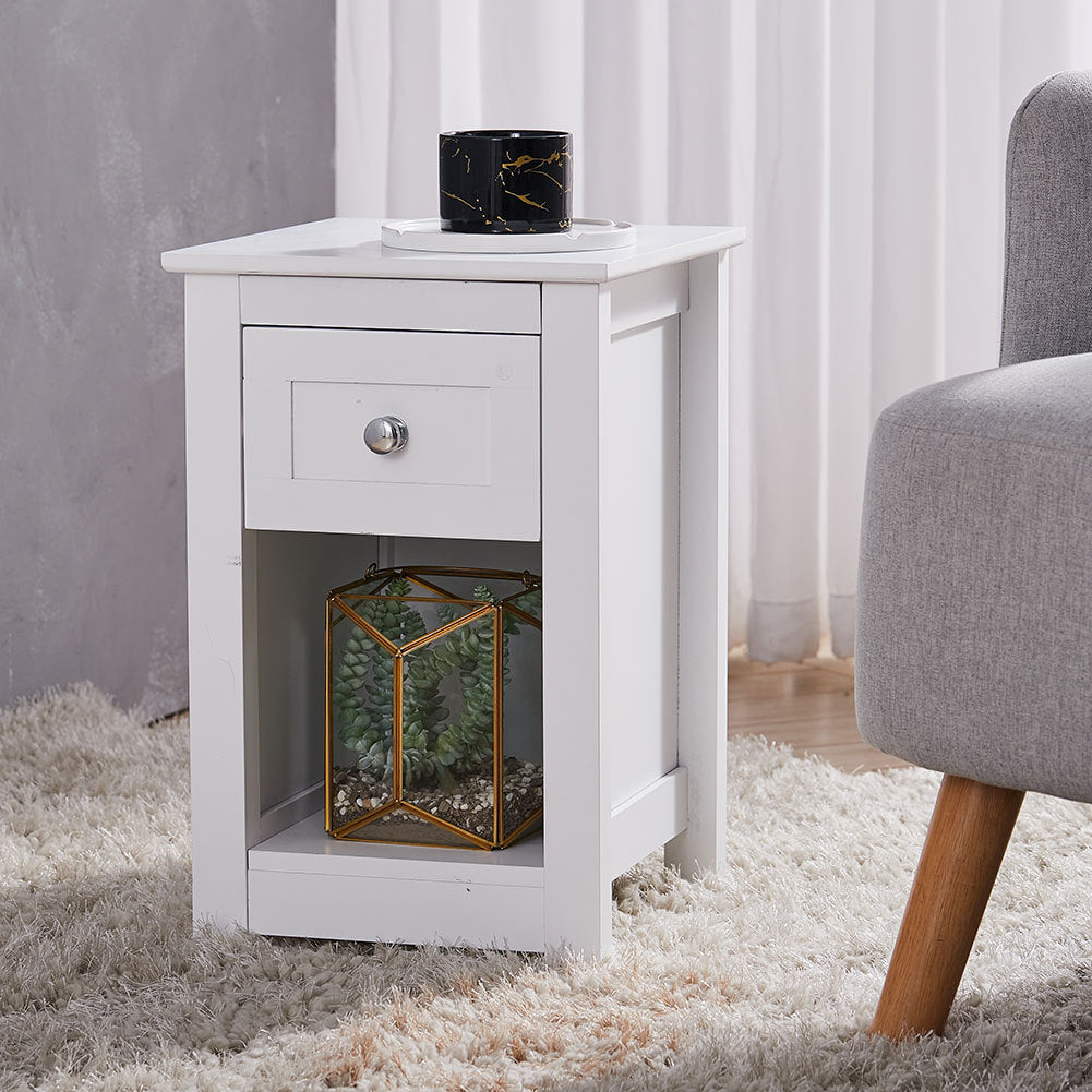 Modern Bedroom Nightstand Bedside Table with Drawer