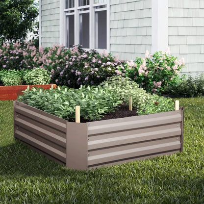 Garden Planter Raised Bed Outdoor Vegetable Plants Flowers Pots Box, S