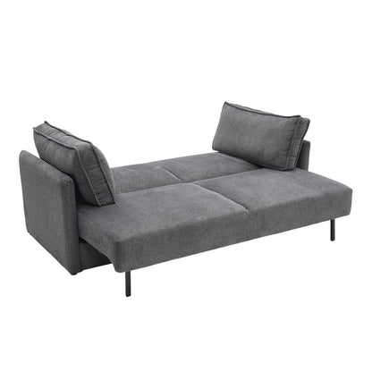 206cm W Dark Grey 3Seater Sleeper Sofa Bed