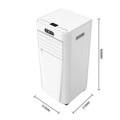 White 9000BTU Portable Air Conditioner with Remote Control