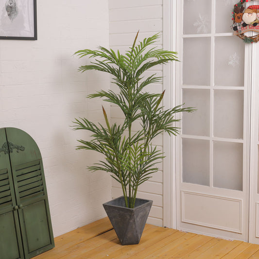 Outdoor Realistic Artificial Palm Tree Plant in Pot, 150CM