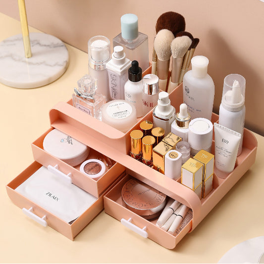 Various Uses for a Plastic Desk Organizer with Drawers Pink