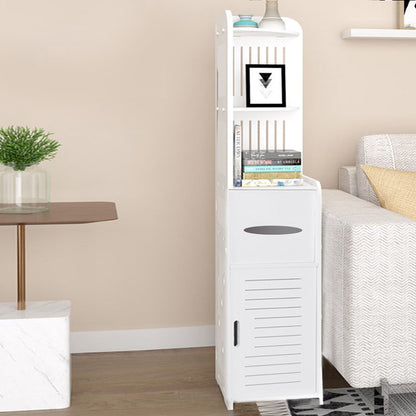 120cm Freestanding Storage Cabinet White Bathroom Corner Cupboard