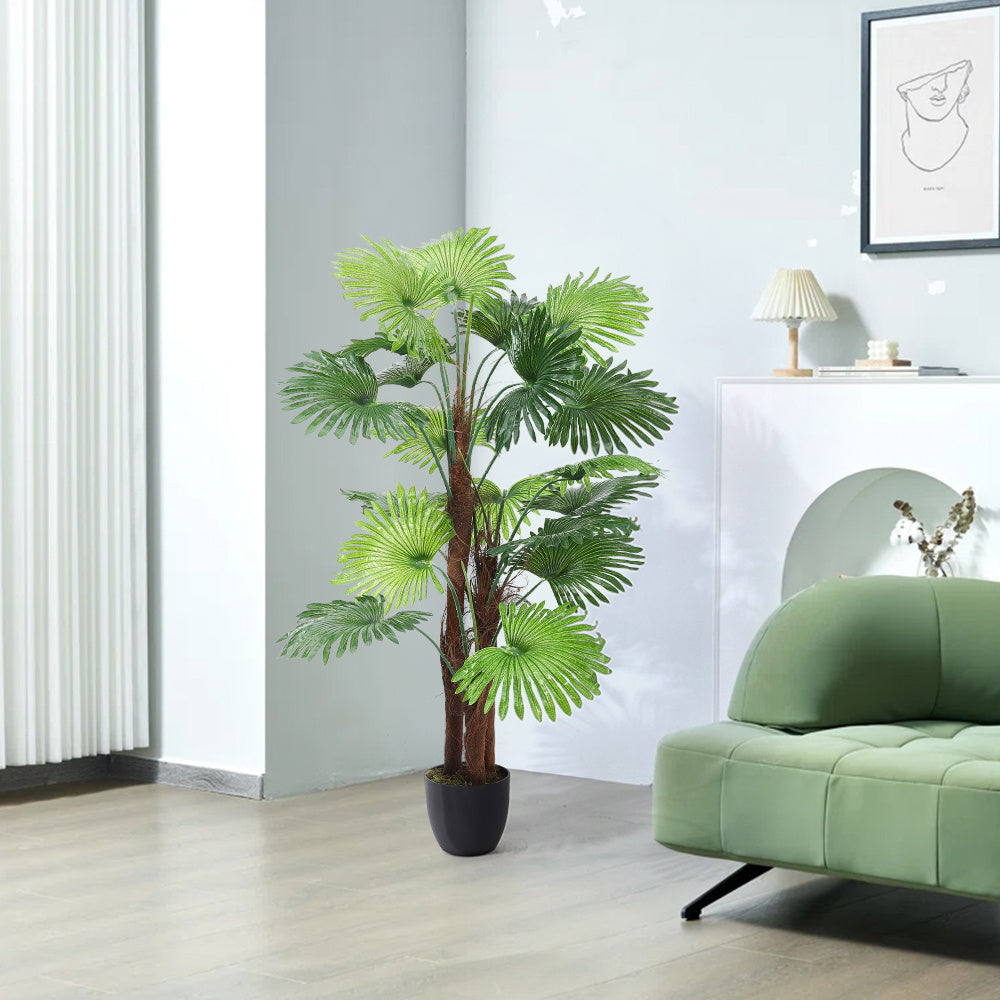 Green 140cm Artificial Palm Tree in Pot for Decoration