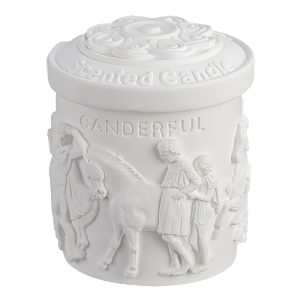 Retro Embossed Scented Candle