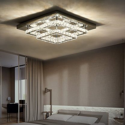 Modern LED Ceiling Light Crystal Chandelier Lamp 40CM Dimmable