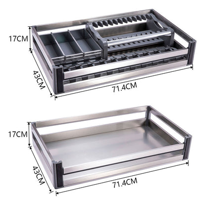 Stainless Steel 71.4cm Cabinet Pull Out Basket