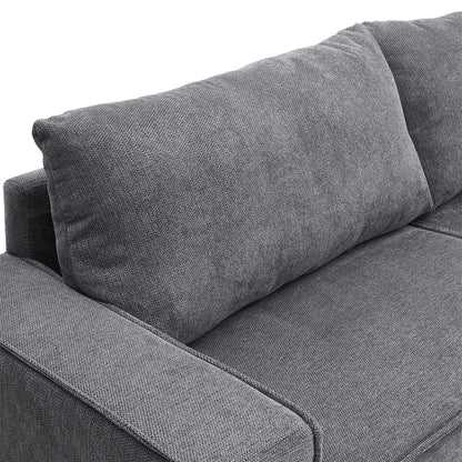 2.3m W Grey Modern Comfortable Living Room 3 Seater Sofa