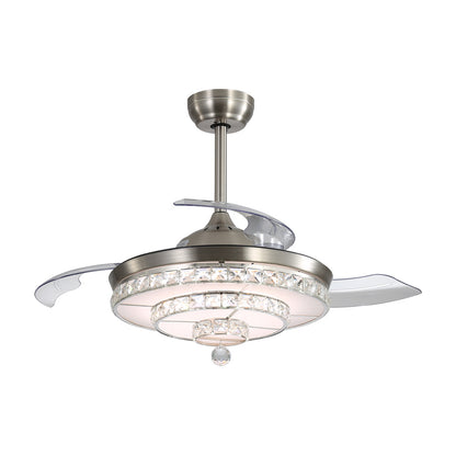 42 Inch Acrylic Ceiling Fan Light with Retracted Blades