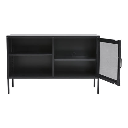 Metal Storage Sideboard Cabinet TV Stand Black