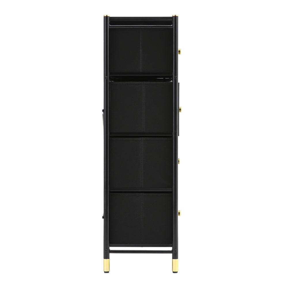 Black 9 Drawer Plastic Storage Cabinet