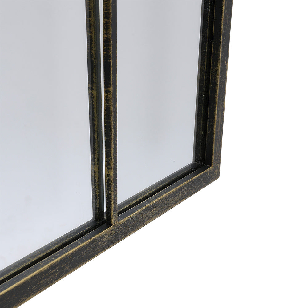 Arched Wall Mirror for Decor Modern Black Framed