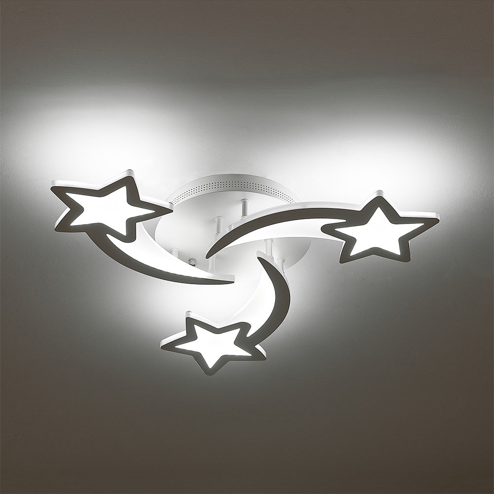 Modern Star LED Chandelier Ceiling Light  3 Head Cool White