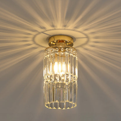 Gold 25x29cm Crystal LED Ceiling Light