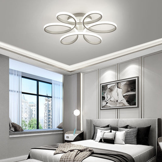 LED Lamp Ceiling Light Cool White Floral Pendant Chandelier 74CM