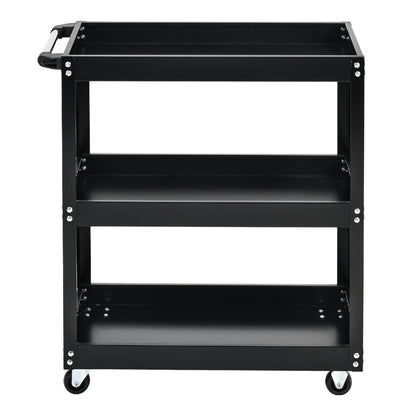 3Tier Rolling Tool Trolley with Lockable Drawer