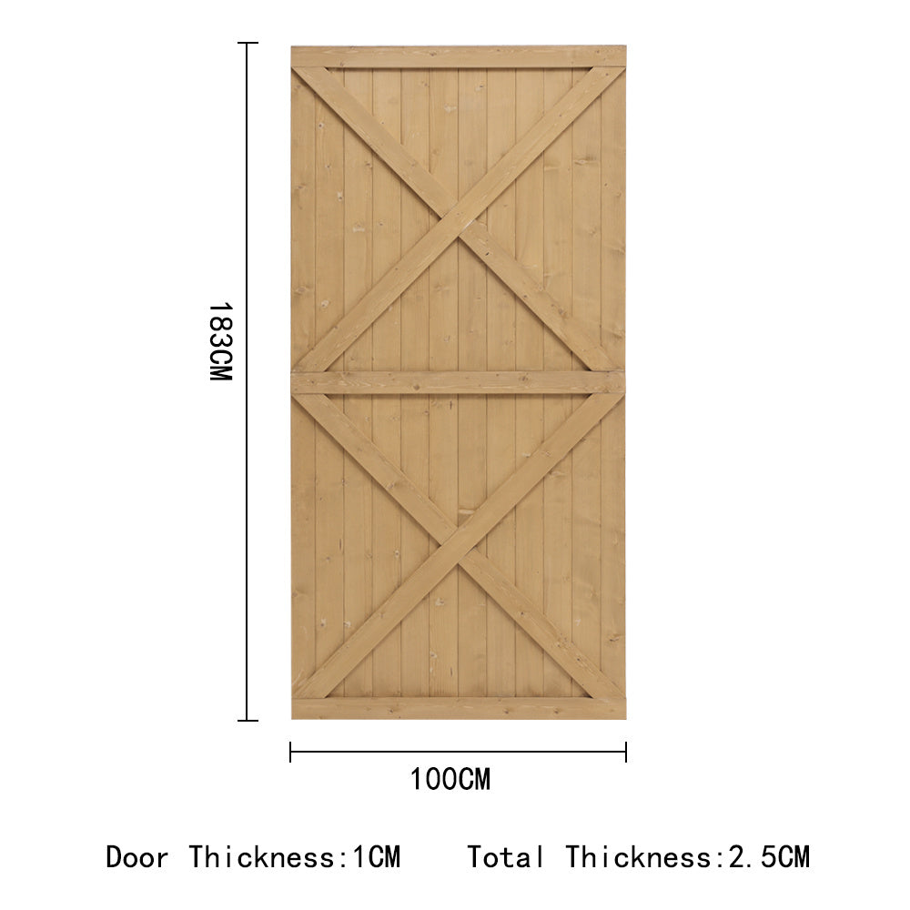 183cm Garden Flat Top Pine Wood Gate Kit