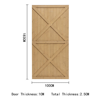 183cm Garden Flat Top Pine Wood Gate Kit