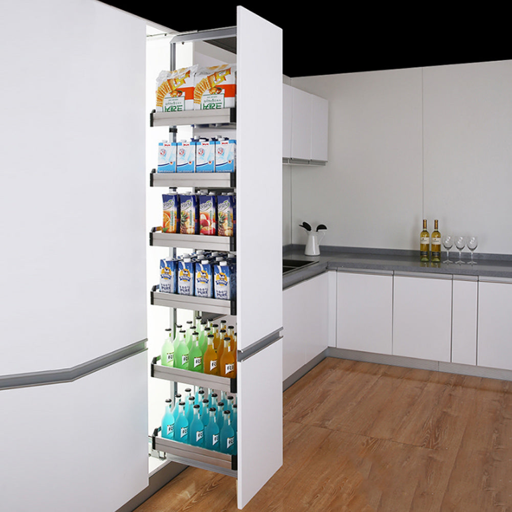 Larder Pull Out Wide Plate Basket Kitchen Cabinet Cupboard