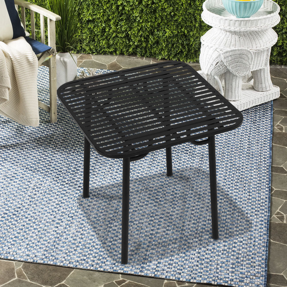 Black Square 80x80cm Outdoor Garden Metal Table