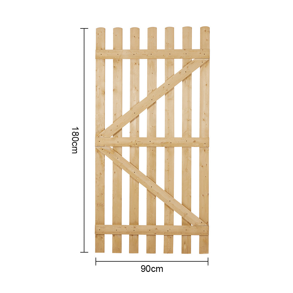 180cm Garden Wood Fence Gate with Latch