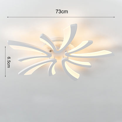 Modern V Shape LED Chandelier Ceiling Light  5 Head Dimmable with Remote Control