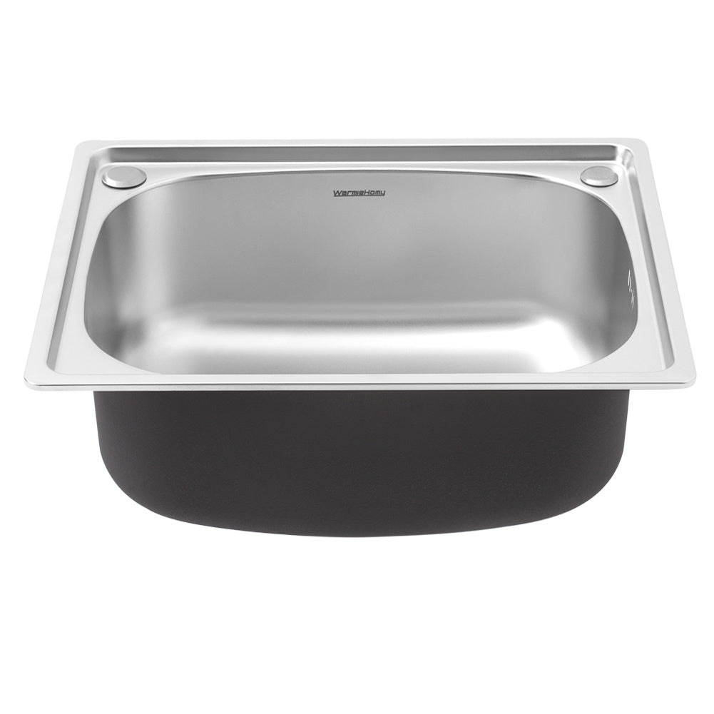 Modern Inset Stainless Steel Single Bowl Sink