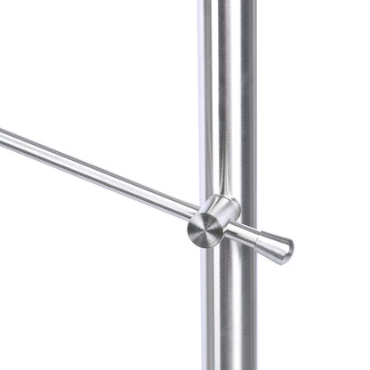 100CM Handrail Stainless Steel Balustrade with 3 Crossbars Stair Rails