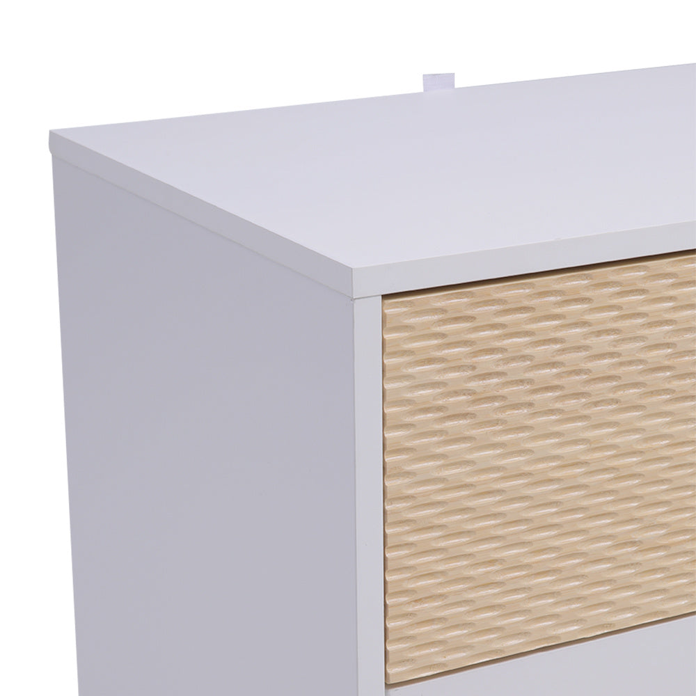 White Contemporary Wooden Living Room Storage Cabinet