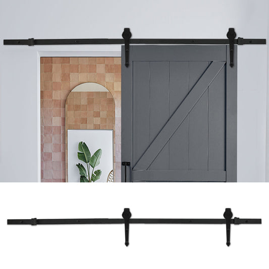 Rustic Arrow Shaped Barn Door Hardware Kit 6ft