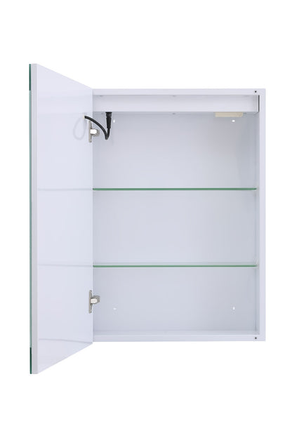 Single Door Fog Free Rectangular LED Bathroom Mirror Cabinet