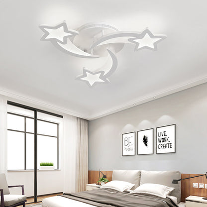 Modern Star LED Chandelier Ceiling Light  3 Head Cool White