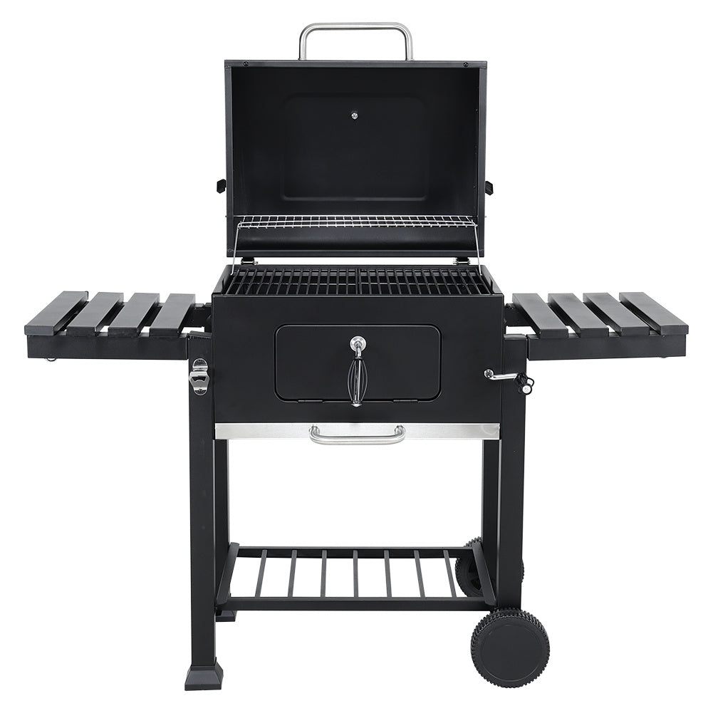 138x48.5x108CM Large BBQ Grills Stove Trolley Built in Thermometer