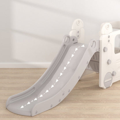 Gray Kids Home Functional Slide with Bus