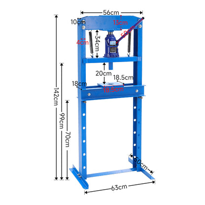 Floor Standing 20 Ton Hydraulic Press