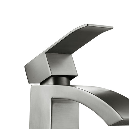 Metal Grey Square Mono Mixer Tap