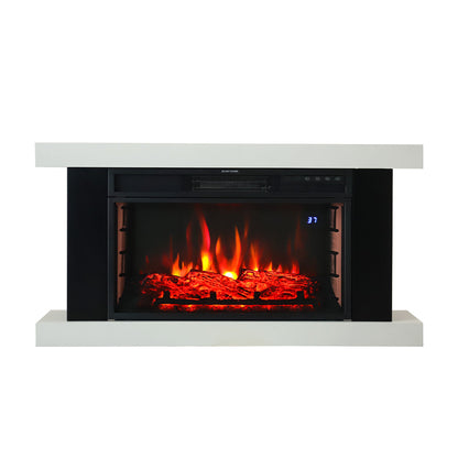 1KW / 2KW Contemporary Wooden Electric Fireplace Mantel with Remote Control
