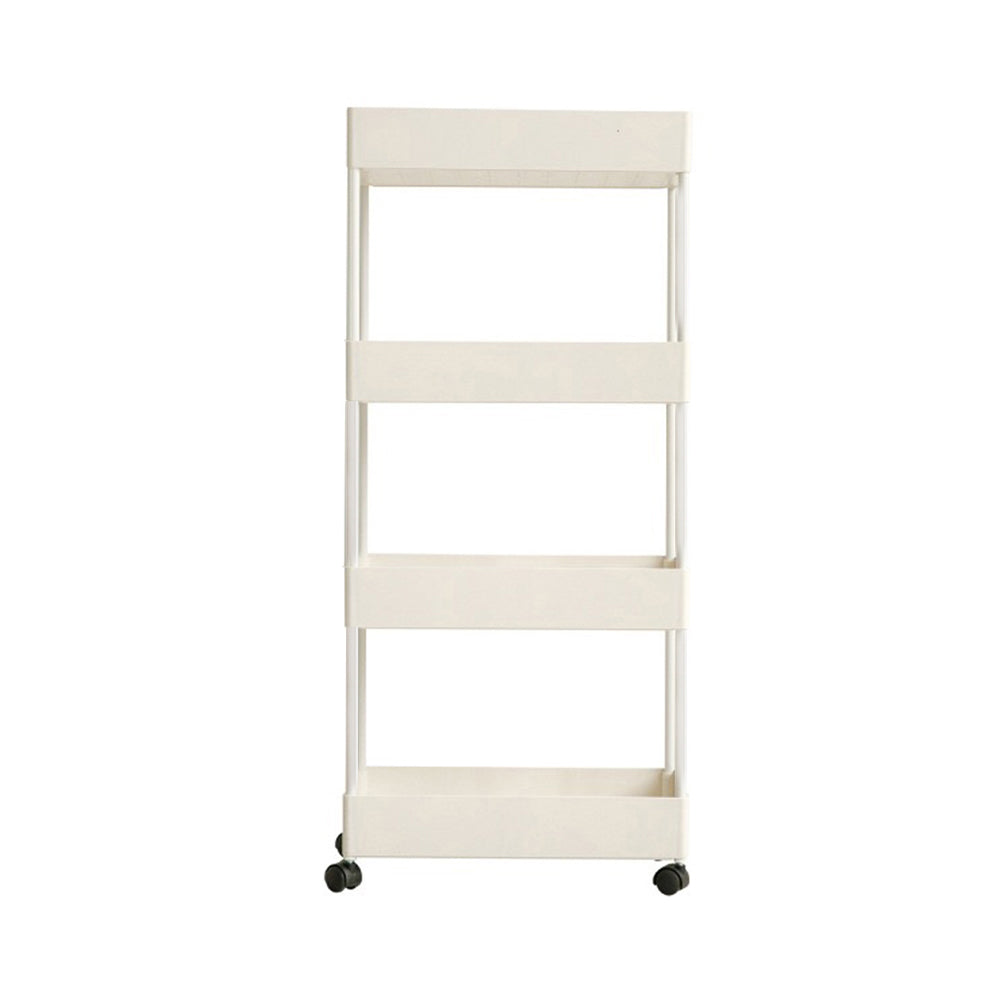 Tiered Bathroom Trolley Cart ABS Narrow Storage Shelf