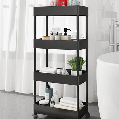 Tiered Bathroom Trolley Cart ABS Narrow Storage Shelf