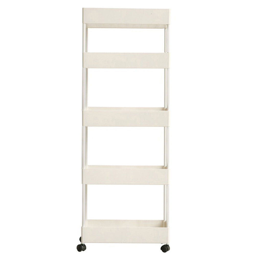 Tiered Bathroom Trolley Cart ABS Narrow Storage Shelf