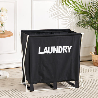 Large Folding Laundry Basket Portable X-Framed Clother Hamper